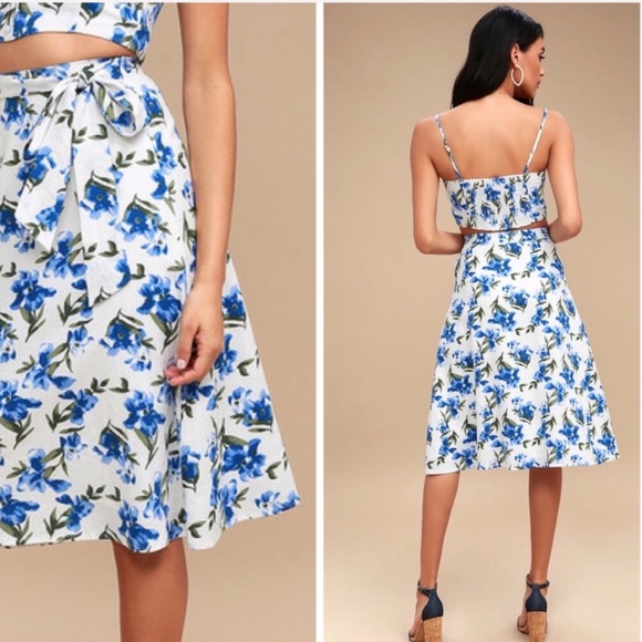 Lulus Dresses & Skirts - $29 ⬇️ [Lulu’s] Abilene Floral Print Midi Skirt